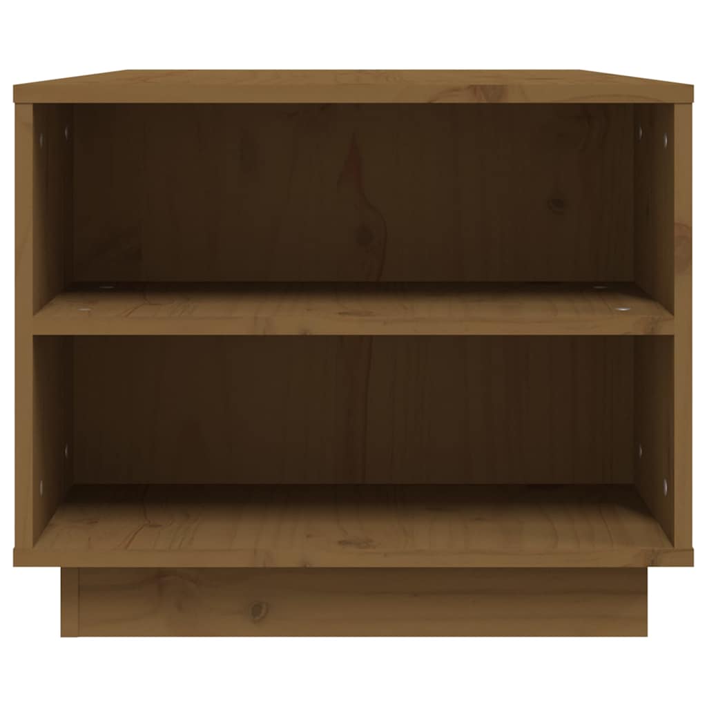 vidaXL Coffee Table Honey Brown 90x49x40,5 cm Solid Wood Pine