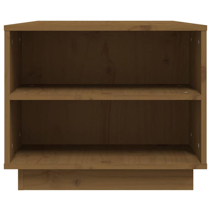 vidaXL Coffee Table Honey Brown 90x49x40,5 cm Solid Wood Pine