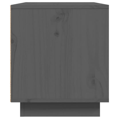 vidaXL TV Cabinet Grey 80x35x40.5 cm Solid Wood Pine