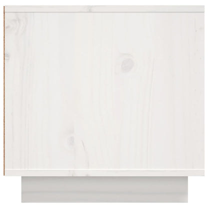 vidaXL TV Cabinet White 156x40x40 cm Solid Wood Pine