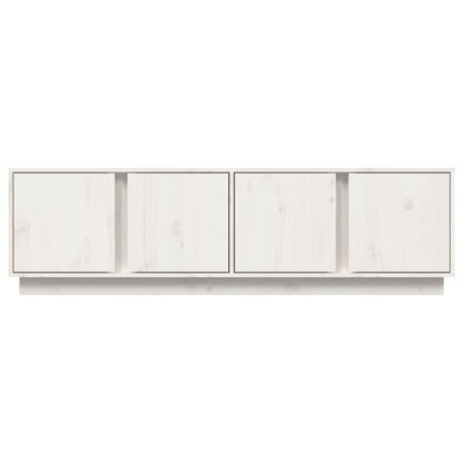 vidaXL TV Cabinet White 140x40x40 cm Solid Wood Pine