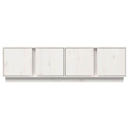 vidaXL TV Cabinet White 140x40x40 cm Solid Wood Pine