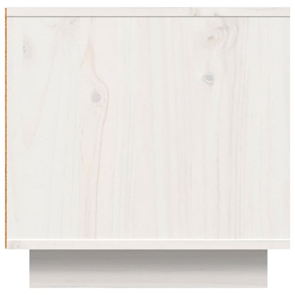 vidaXL TV Cabinet White 140x40x40 cm Solid Wood Pine