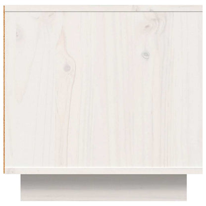 vidaXL TV Cabinet White 140x40x40 cm Solid Wood Pine