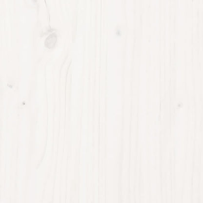 vidaXL Desk White 110x53x117 cm Solid Wood Pine