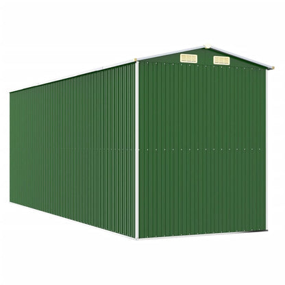 vidaXL Garden Shed Green 192x523x223 cm Galvanised Steel
