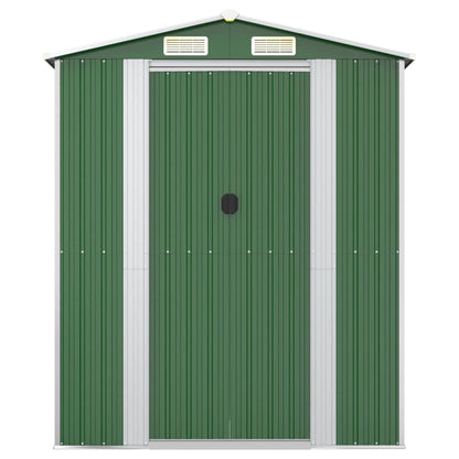 vidaXL Garden Shed Green 192x689x223 cm Galvanised Steel