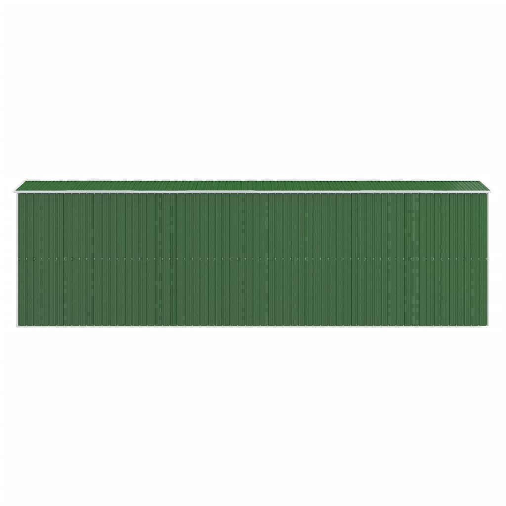 vidaXL Garden Shed Green 192x689x223 cm Galvanised Steel
