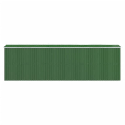 vidaXL Garden Shed Green 192x689x223 cm Galvanised Steel