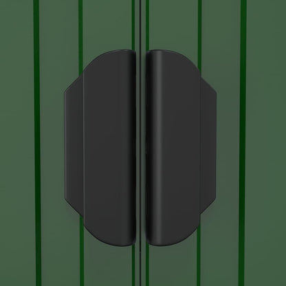 vidaXL Garden Shed Green 192x855x223 cm Galvanised Steel