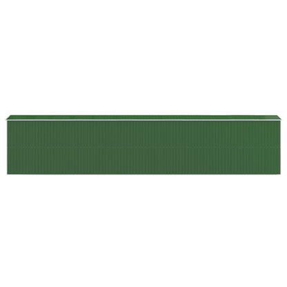vidaXL Garden Shed Green 192x1021x223 cm Galvanised Steel
