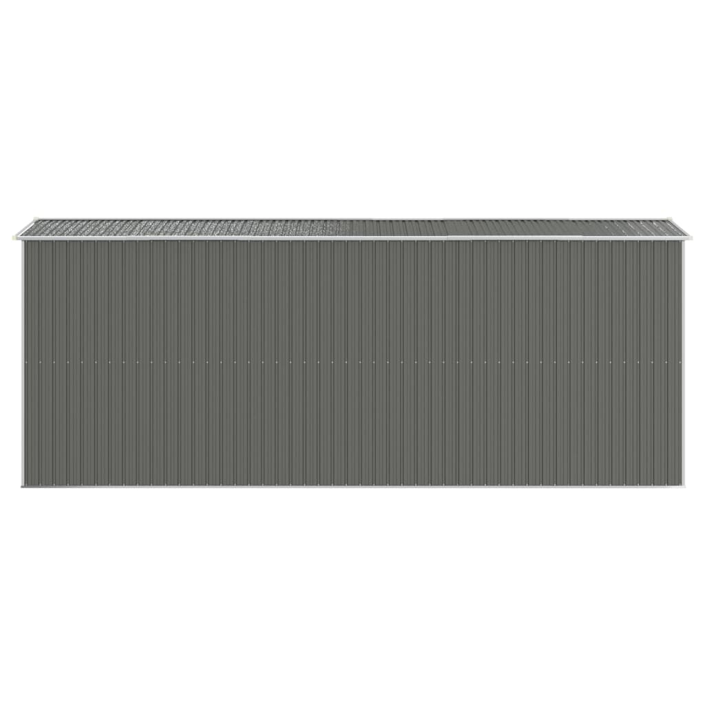 vidaXL Garden Shed Light Grey 192x523x223 cm Galvanised Steel