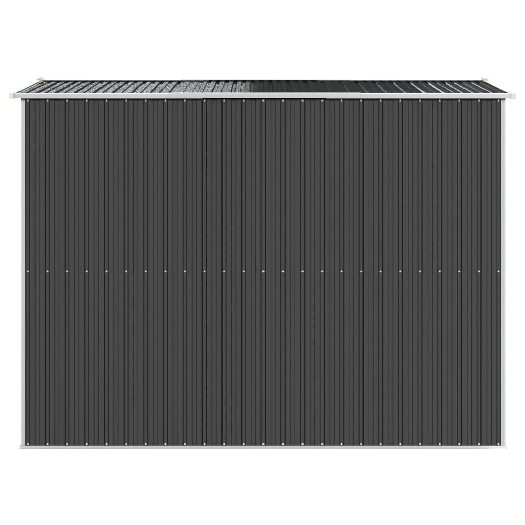 vidaXL Garden Shed Anthracite 192x274x223 cm Galvanised Steel