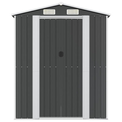 vidaXL Garden Shed Anthracite 192x440x223 cm Galvanised Steel
