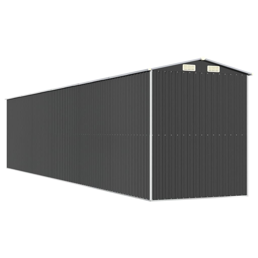 vidaXL Garden Shed Anthracite 192x938x223 cm Galvanised Steel
