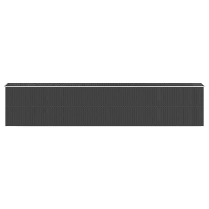 vidaXL Garden Shed Anthracite 192x1021x223 cm Galvanised Steel