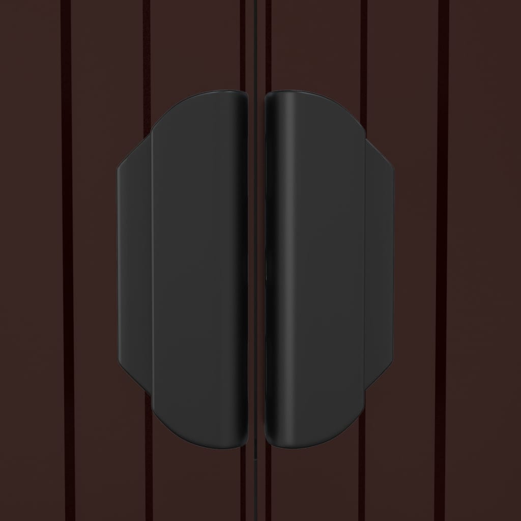 vidaXL Garden Shed Dark Brown 192x523x223 cm Galvanised Steel