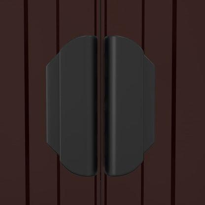 vidaXL Garden Shed Dark Brown 192x523x223 cm Galvanised Steel