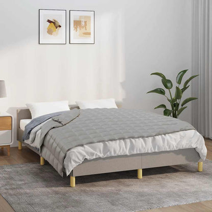vidaXL Weighted Blanket Grey 120x180 cm 9 kg Fabric