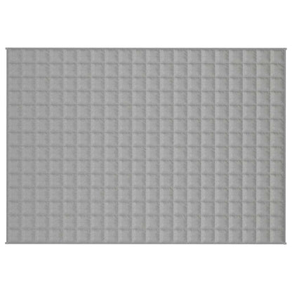 vidaXL Weighted Blanket Grey 138x200 cm Single 6 kg Fabric