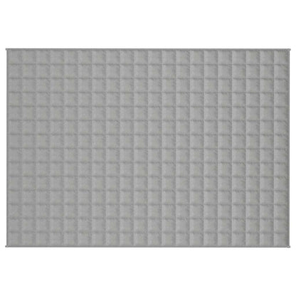 vidaXL Weighted Blanket Grey 138x200 cm Single 10 kg Fabric