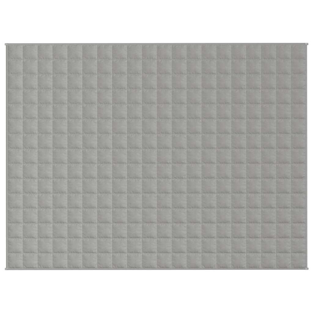 vidaXL Weighted Blanket Grey 150x200 cm 7 kg Fabric