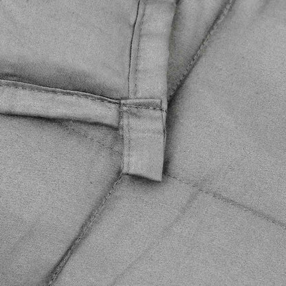 vidaXL Weighted Blanket Grey 155x220 cm 7 kg Fabric
