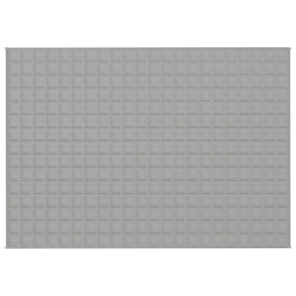 vidaXL Weighted Blanket Grey 155x220 cm 11 kg Fabric