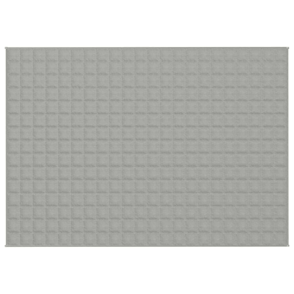 vidaXL Weighted Blanket Grey 155x220 cm 11 kg Fabric