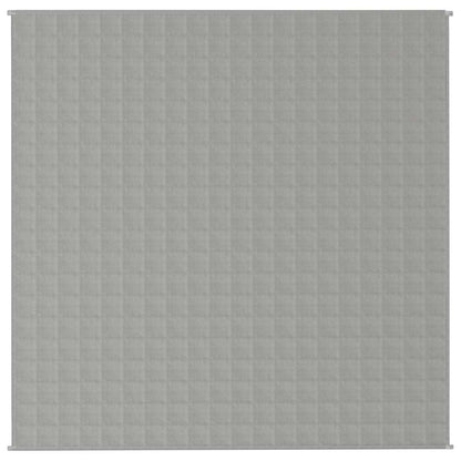 vidaXL Weighted Blanket Grey 200x200 cm 9 kg Fabric