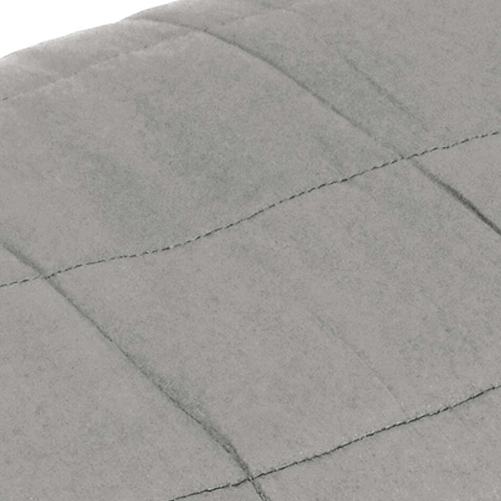 vidaXL Weighted Blanket Grey 200x200 cm 9 kg Fabric