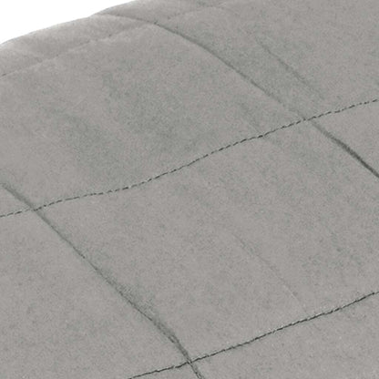 vidaXL Weighted Blanket Grey 200x200 cm 9 kg Fabric