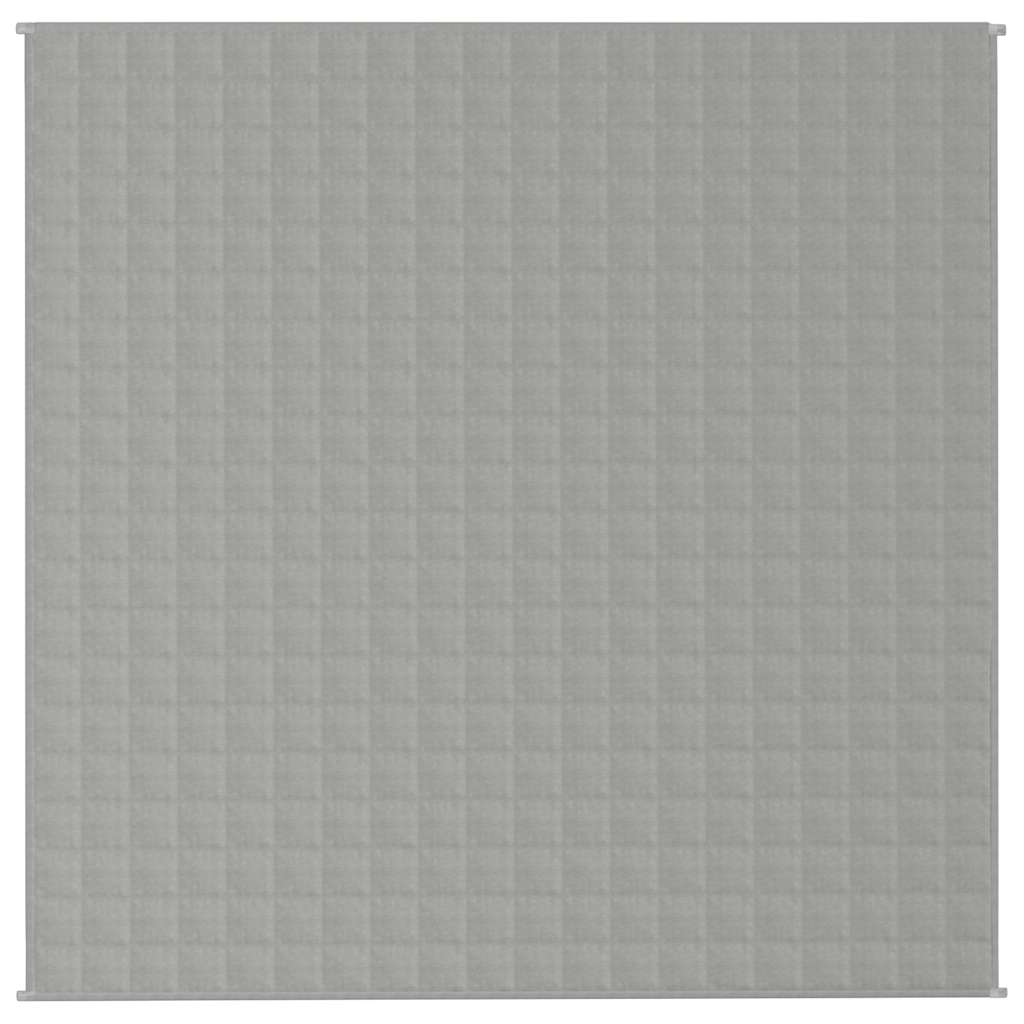 vidaXL Weighted Blanket Grey 200x200 cm 13 kg Fabric