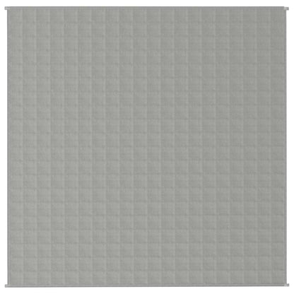 vidaXL Weighted Blanket Grey 200x200 cm 13 kg Fabric