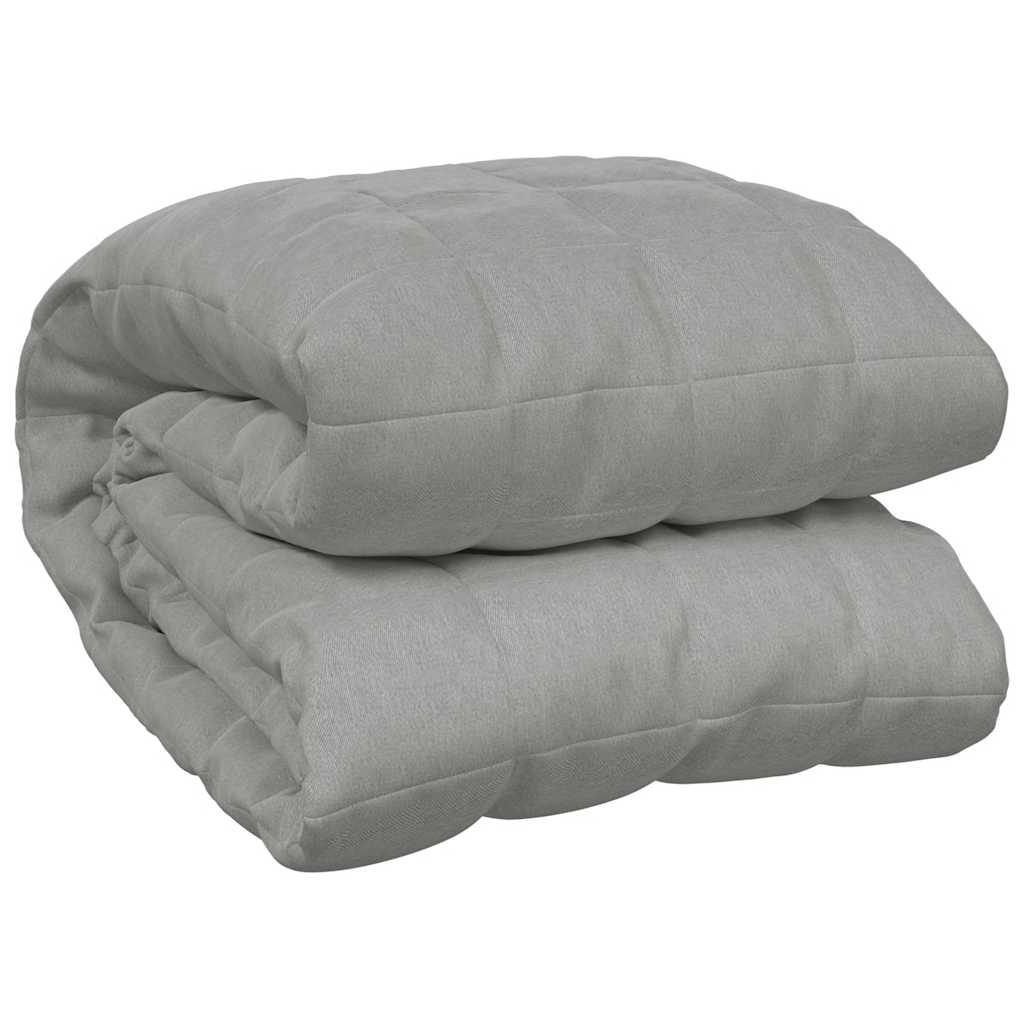 vidaXL Weighted Blanket Grey 200x225 cm 9 kg Fabric