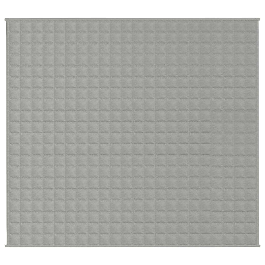 vidaXL Weighted Blanket Grey 200x225 cm 9 kg Fabric