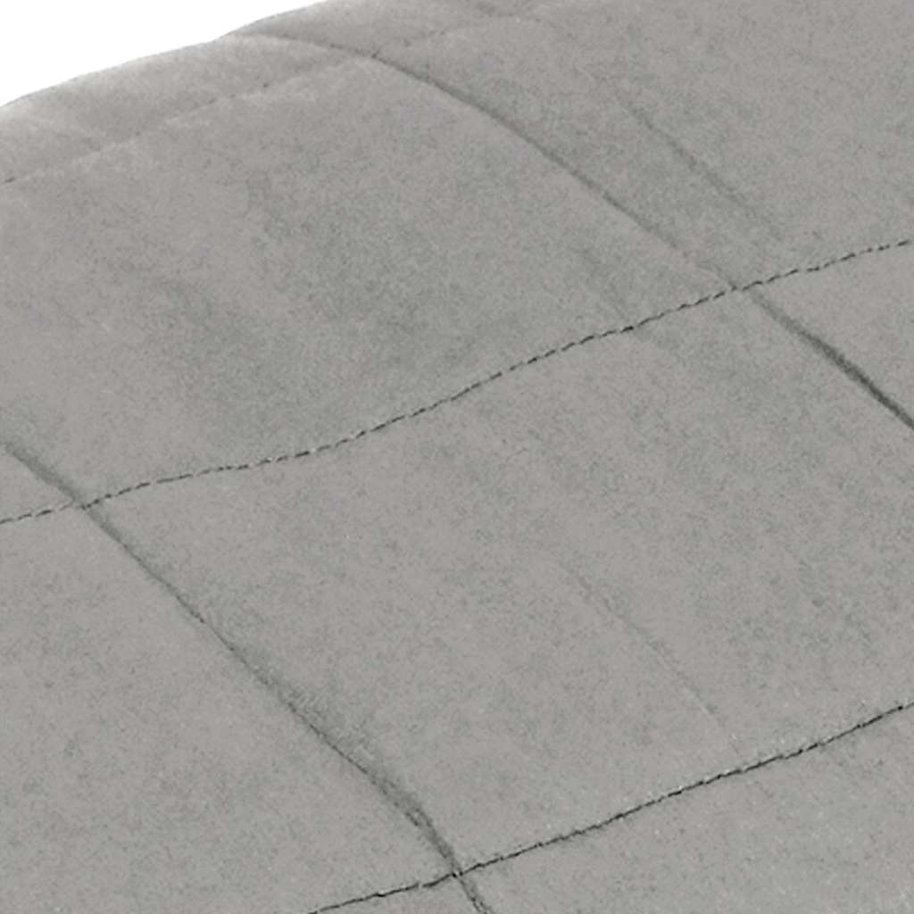 vidaXL Weighted Blanket Grey 200x225 cm 9 kg Fabric