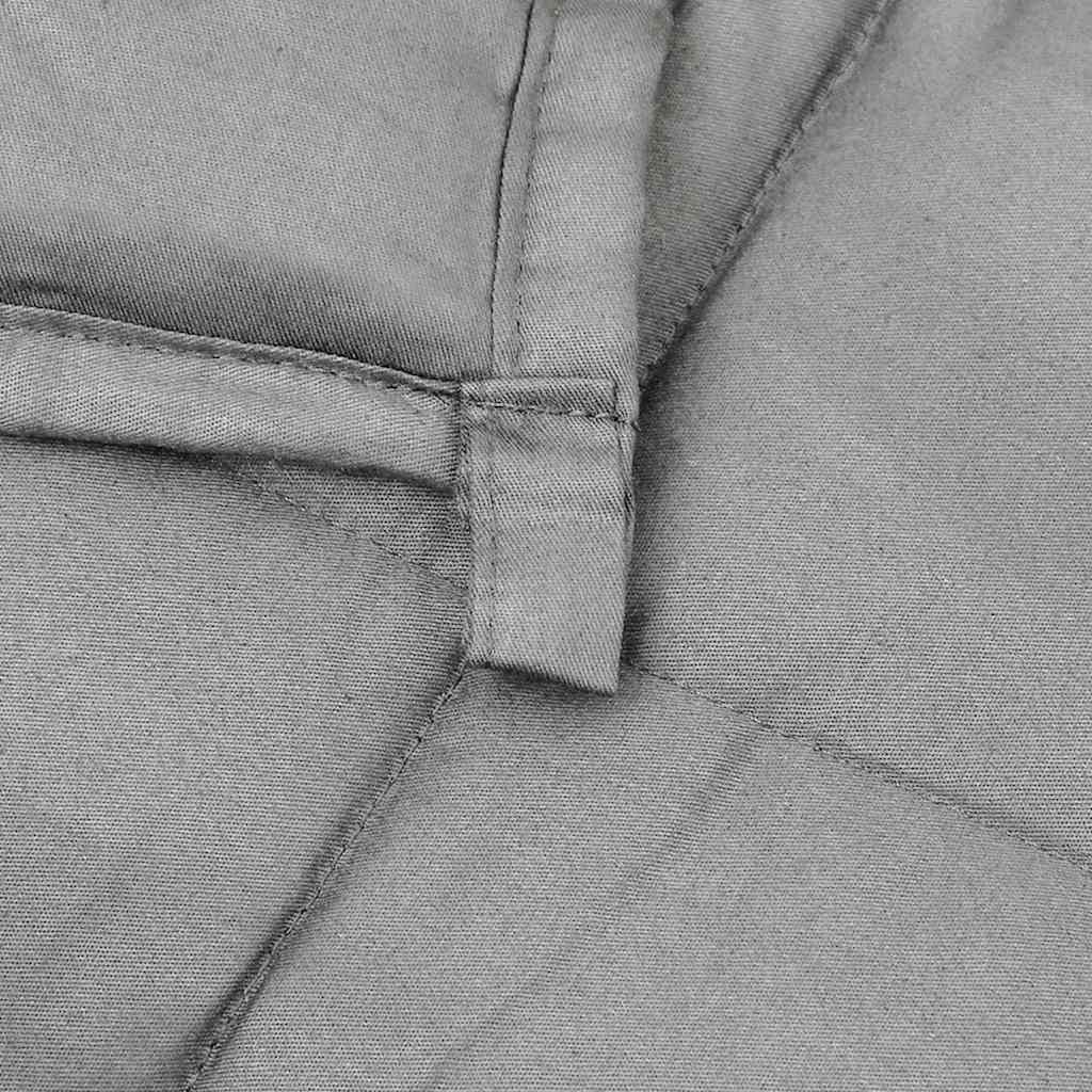 vidaXL Weighted Blanket Grey 220x235 cm 11 kg Fabric