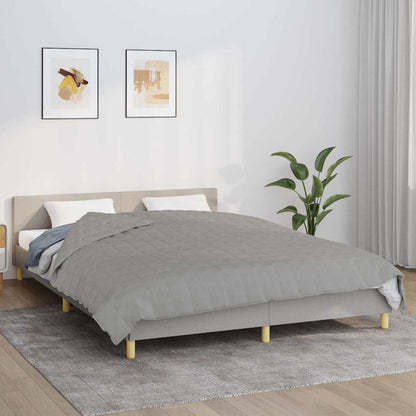 vidaXL Weighted Blanket Grey 220x235 cm 11 kg Fabric