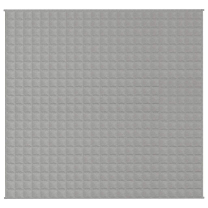 vidaXL Weighted Blanket Grey 220x235 cm King 15 kg Fabric