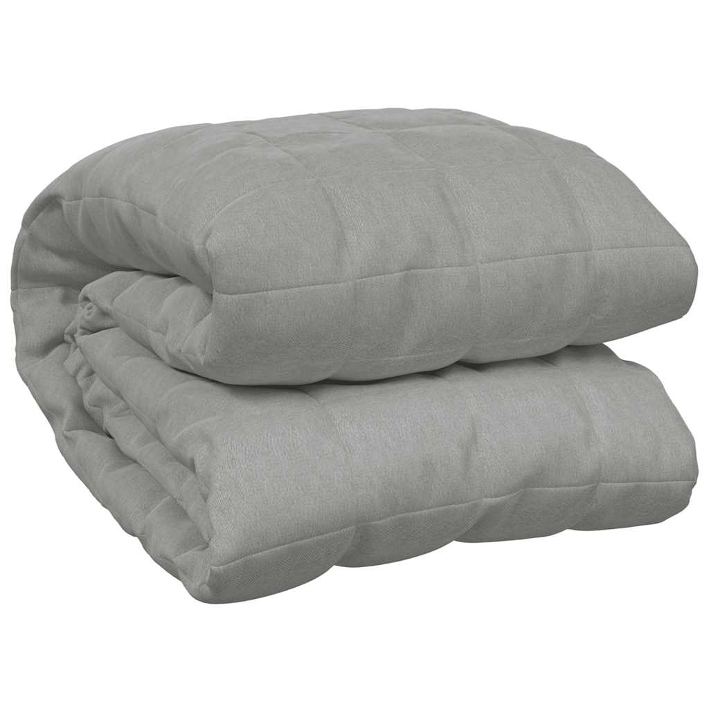 vidaXL Weighted Blanket Grey 220x260 cm 11 kg Fabric