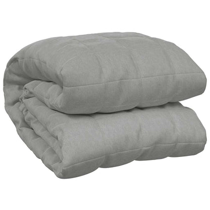 vidaXL Weighted Blanket Grey 220x260 cm 11 kg Fabric
