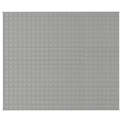 vidaXL Weighted Blanket Grey 220x260 cm 11 kg Fabric