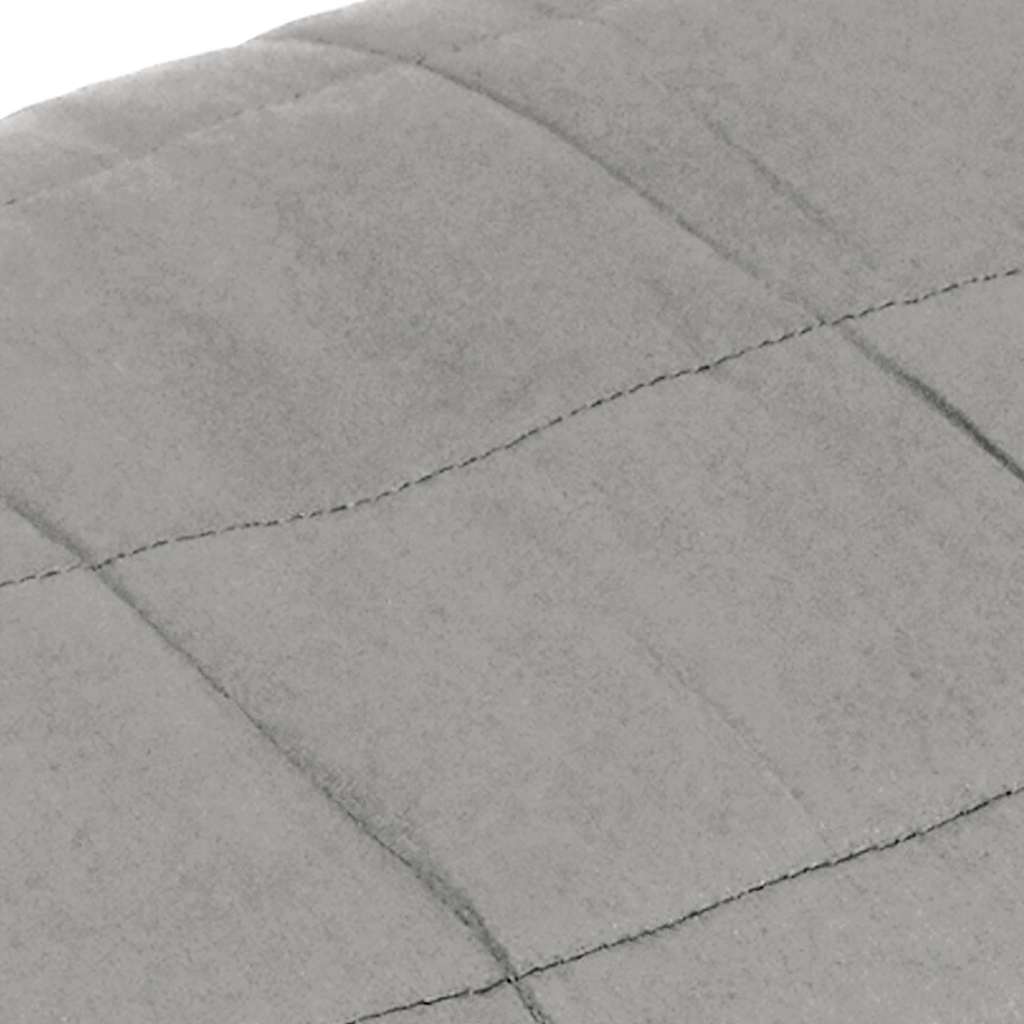 vidaXL Weighted Blanket Grey 220x260 cm 15 kg Fabric