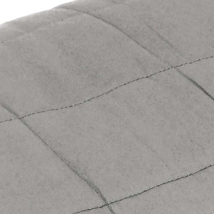 vidaXL Weighted Blanket Grey 220x260 cm 15 kg Fabric