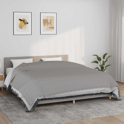 vidaXL Weighted Blanket Grey 235x290 cm 11 kg Fabric