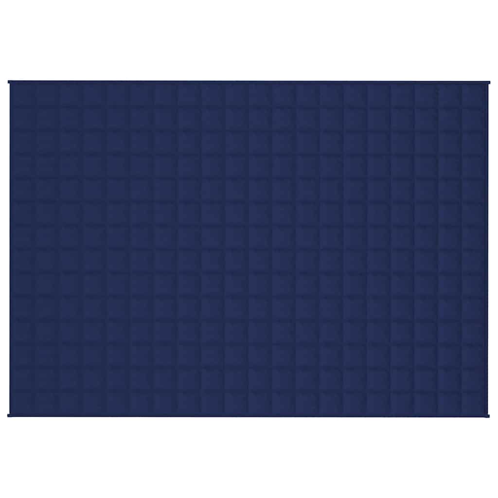 vidaXL Weighted Blanket Blue 138x200 cm Single 6 kg Fabric