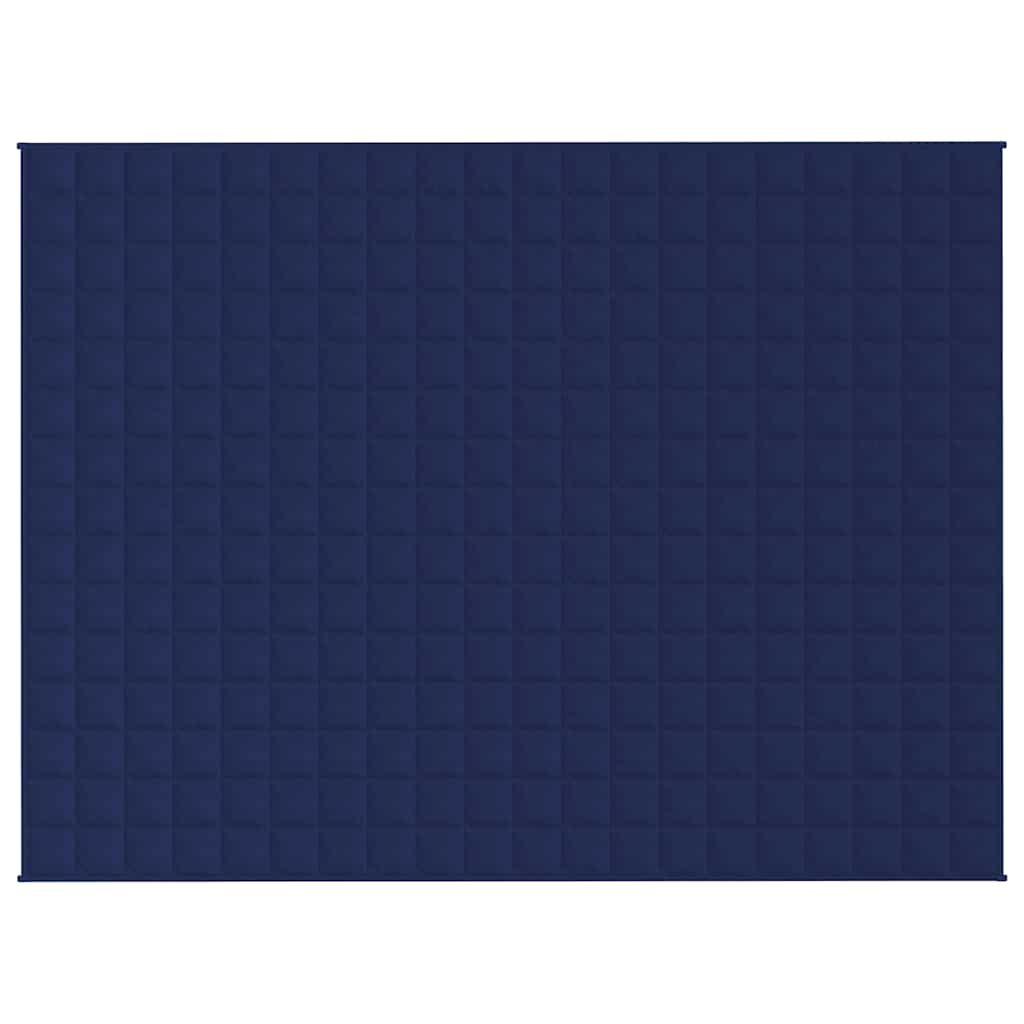 vidaXL Weighted Blanket Blue 150x200 cm 7 kg Fabric