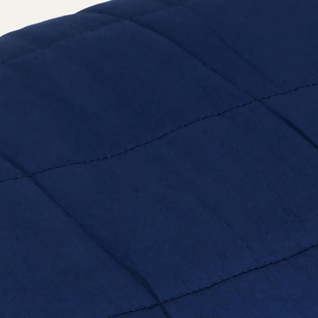 vidaXL Weighted Blanket Blue 150x200 cm 7 kg Fabric