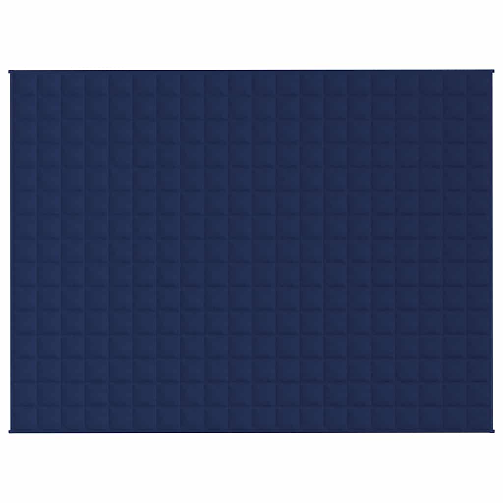 vidaXL Weighted Blanket Blue 150x200 cm 11 kg Fabric
